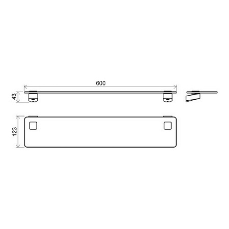 Полка Ravak 10° TD 500 X07P332