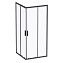 Душевой уголок Am.Pm Gem S W93G-403-090BT 90 профиль черный матовый (без поддона) TOTAL BLACK
