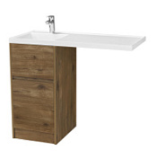 Тумба с раковиной Aquaton Лондри 1A267001LHDR0 40 L Дуб рустикальный