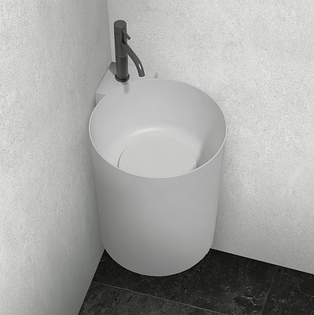 Раковина подвесная ABBER Stein AS2625 белый матовый