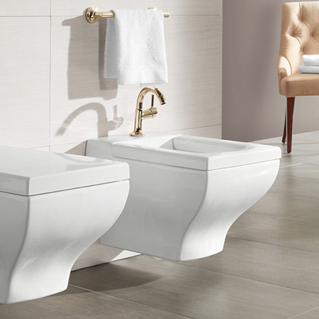 Биде подвесное Villeroy & Boch La Belle Plus 542700R1 белый альпин CeramicPlus