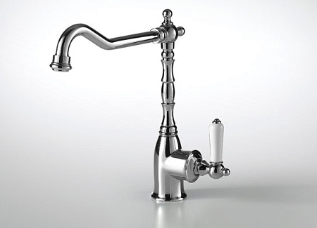 Смеситель Bravat Art F775109C для кухни с высоким поворотным изливом хром