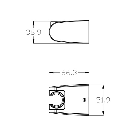 Настенный держатель Lemark LM8083BL черный