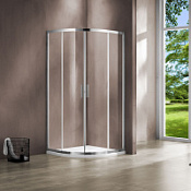 Душевой уголок Vincea Garda VSQ-1G 100x100 прозрачное, четверть круга, хром Душевой уголок Vincea Garda VSQ-1G 100x100 прозрачное, четверть круга, хром