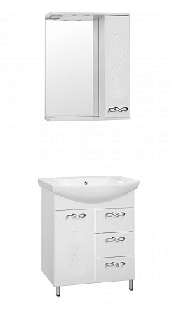 Тумба под раковину Style Line Венеция 65 3 ящика, белый