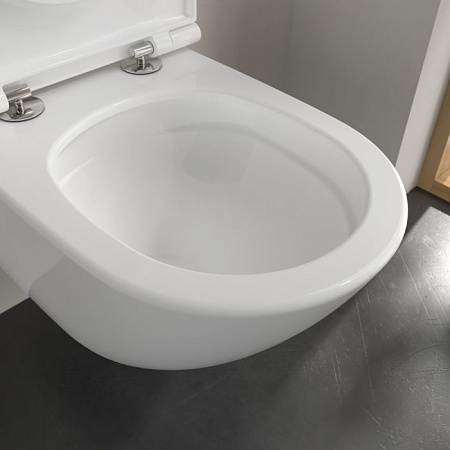 Унитаз подвесной Villeroy & Boch Subway 3.0 4670T901 безободковый, с микролифтом, alpin