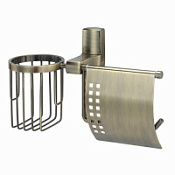 Держатель туалетной бумаги и освежителя WasserKRAFT Exter K-5259 светлая бронза