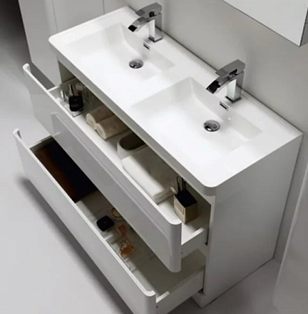 Тумба под раковину BelBagno Energia-N ENERGIA-N-1200-2C-PIA-2-BL 120 bianco lucido, напольная