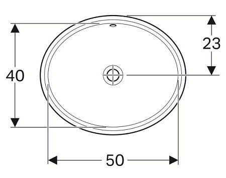 Раковина Geberit Variform 500.752.01.2 50х40 белый