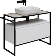 Тумба с раковиной Allen Brau Priority 1.31003.WM 100 белый матовый