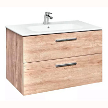 Тумба с раковиной Roca Victoria A857470517 80 см, 2 ящика, орех Тумба с раковиной Roca Victoria A857470517 80 см, 2 ящика, орех