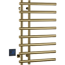 Полотенцесушитель электрический Boheme Uno 722-MG 80х50 см, круглый, сухой, золото матовое