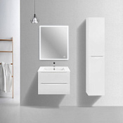 Мебель для ванной Vincea Mia Slim VMC-2MC700S1GW 70 подвесная, 2 выкатных ящика, G.White