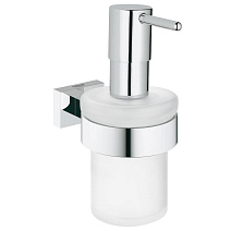 Дозатор Grohe Essentials Cube 40756001 для мыла с держателем
