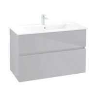 Тумба с раковиной Villeroy & Boch Verity Line B66000VD 95 песочно-серый матовый