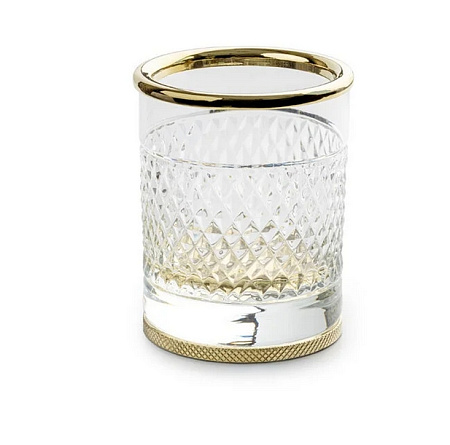 Стакан Boheme Aura 10252-G для зубных щеток, золото