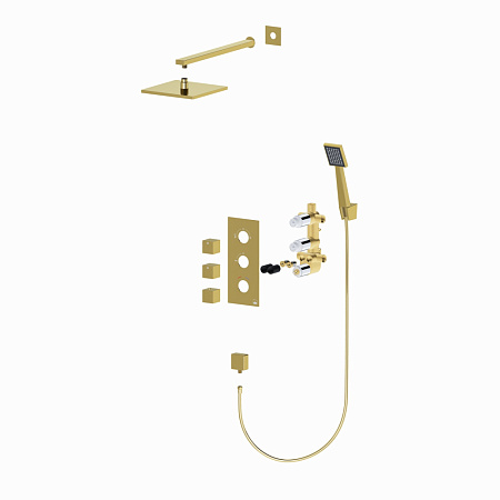 Душевой комплект Timo Tetra-Thermo SX-0179/17SM золото