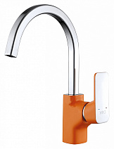 Смеситель D&K Berlin Kunste DA1432413 для кухонной мойки, оранжевый Смеситель D&K Berlin Kunste DA1432413 для кухонной мойки, оранжевый