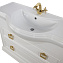 Тумба с раковиной Tessoro Foster TS-F90120-C-W-G 120 белый с патиной золото - фото 4