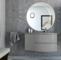 Мебель для ванной Cezares Vague 54854 104 R grigio lucido