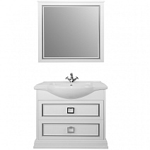 Мебель для ванной Tessoro Foster TS-F9080-C-W-S 80 белый с патиной серебро Мебель для ванной Tessoro Foster TS-F9080-C-W-S 80 белый с патиной серебро