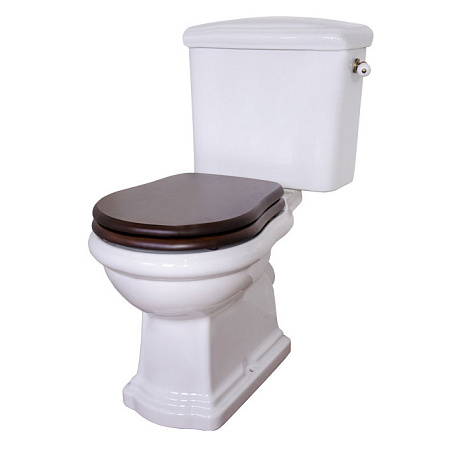 Унитаз-компакт Kerasan Retro 101301 горизонтальный выпуск,ручка смыва справа, фурнитура золото