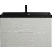 Тумба с раковиной BelBagno Vittoria VITTORIA-900-2C-SO-TB-P 90 Toros Bianco/черная раковина