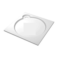 Поддон встраиваемый Cezares Tray TRAY-S-A-80-56-W квадратный, белый