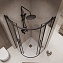 Душевой уголок Niagara Nova NG-6827-34BLACK 100x100x195 стекло прозрачное/профиль черный матовый - фото 5