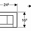 Кнопка смыва Geberit Bolero 115.777.CG.1 manhattan - фото 2