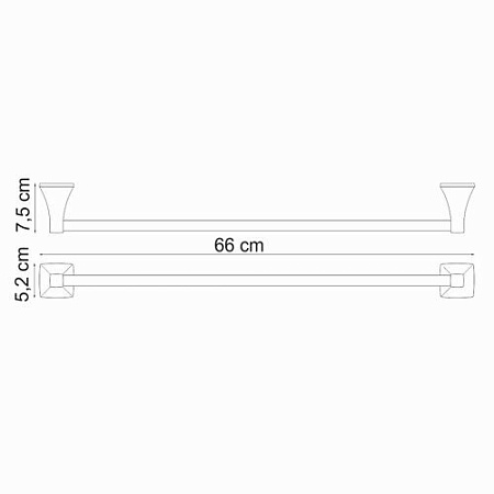 Полотенцедержатель WasserKRAFT Wern K-2530 66 хром