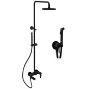 Душевой комплект Paffoni Light KITZCOL632NO110 черный матовый