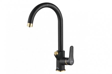 Смеситель Zorg Steel Hammer SH 901 BLACK BR для кухонной мойки/для фильтра, черный металл/бронза