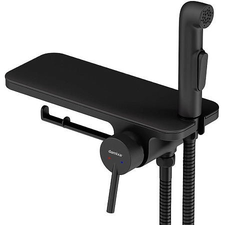 Гигиенический душ со смесителем Damixa Jupiter 773500301 черный