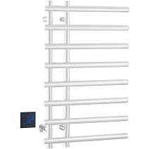 Полотенцесушитель электрический Boheme Uno 722-MW 80х50 см, круглый, сухой, белый матовый