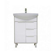 Тумба с раковиной Aquaton Рико 1A213301RIB90 65 белый/ясень фабрик