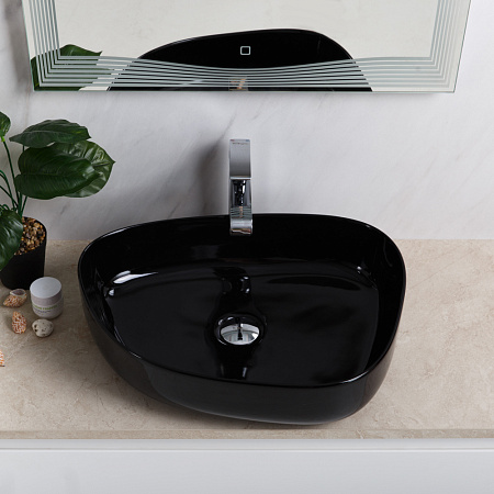 Раковина накладная BelBagno BB1435-NERO 41.5x54.5x14 черный