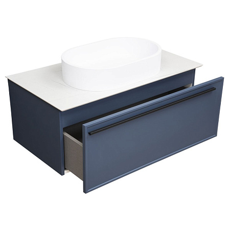 Тумба под раковину La Fenice Elba FNC-01-ELB-BG-80 Blu Grigio синий матовый