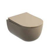 Унитаз подвесной Ceramicanova Modena CN6063MC с микролифтом, капучино матовый