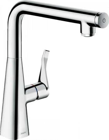 Смеситель Hansgrohe Metris 14847000 для кухонной мойки, хром