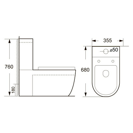 Унитаз-компакт BelBagno Dune BB2382AP