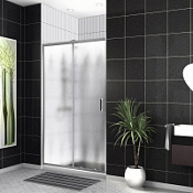 Душевая дверь в нишу BelBagno Uno UNO-195-BF-1-110-CH-CR рифленое стекло/хром