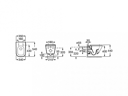 Унитаз подвесной Roca Gap 346477000