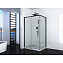 Душевой уголок Ceruttispa Vito 110x80 L черный