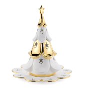 Сувенир ёлочка Migliore Christmas 29703 белый, декор золото
