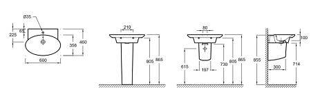 Раковина Jacob Delafon Presqu'ile E4438