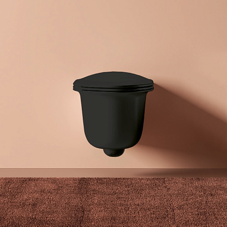 Унитаз подвесной ArtCeram Chic CHV001 17;00 черный матовый