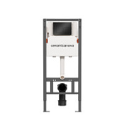 Инсталляция Ceramica Nova Balance/Square CN121002MB с кнопкой смыва, черный матовый Инсталляция Ceramica Nova Balance/Square CN121002MB с кнопкой смыва, черный матовый