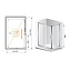Душевой уголок Cezares Porta PORTA-AH-11-150/90-P-Cr - фото 3