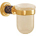Стакан Boheme Murano 10904-CH-G для зубных щеток, золото/шоколад